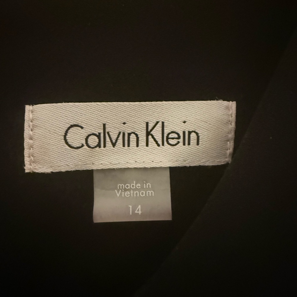 Calvin Klein Black Mini Dress with Gold Accents - Picture 3 of 9